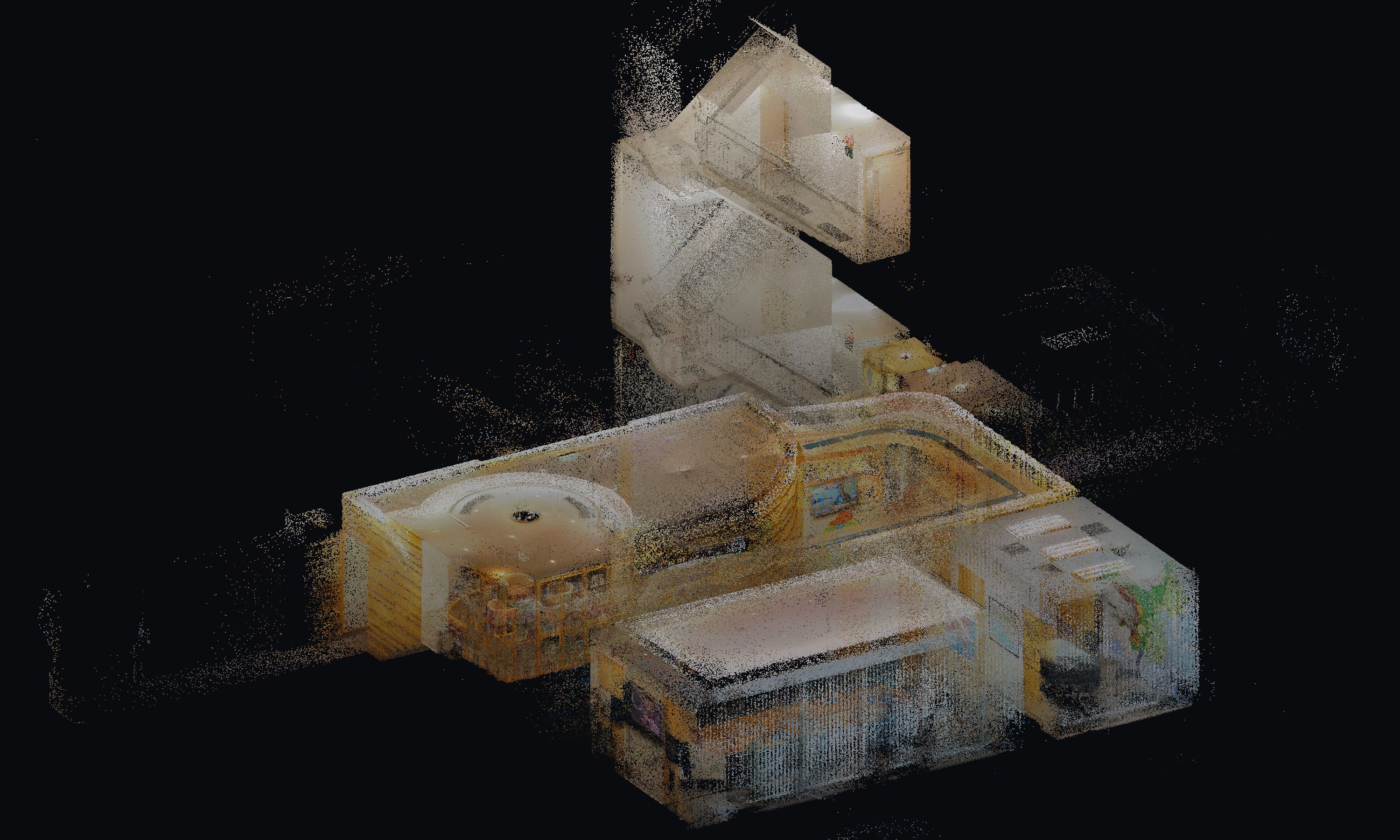 Office point cloud to floor plan