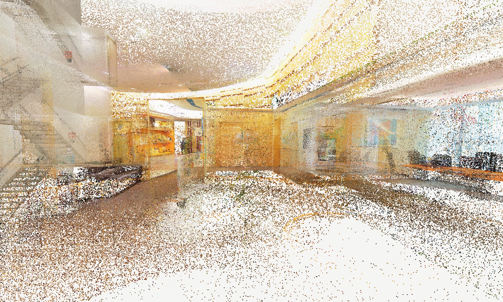 Second interior view from the point cloud